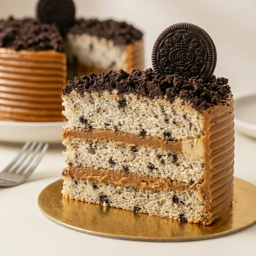 Torta artesanal Corazón de Oreo con cubierta de manjar blanco de Heartmade by Eliana en Barranquilla